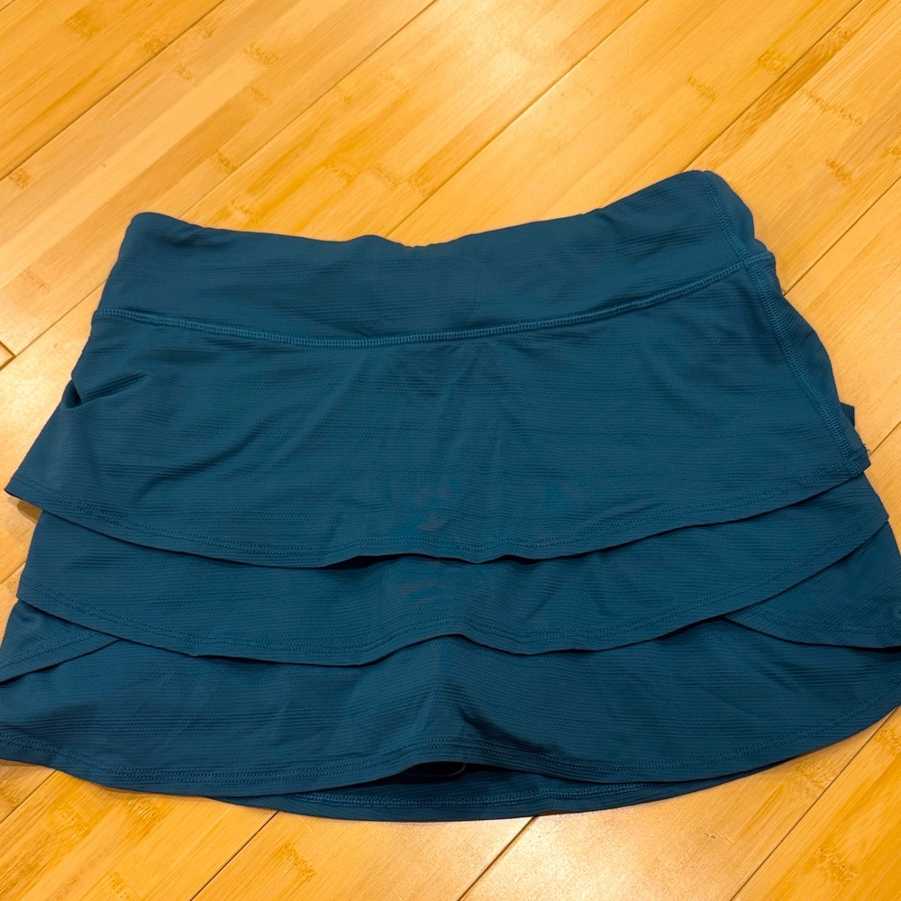 kids athleta Teal Layered Skirt